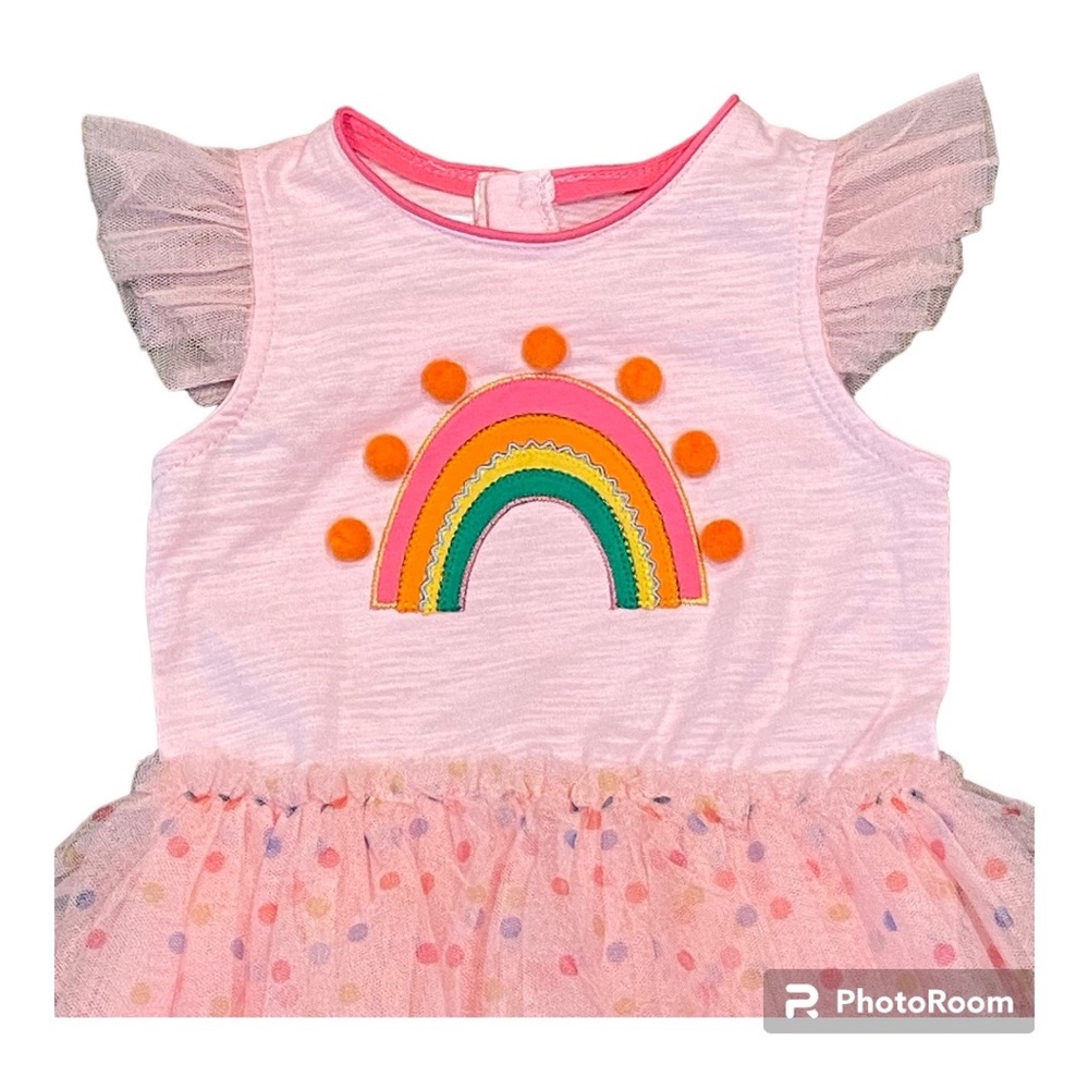 Mud Pie rainbow mesh dress - Picture 3 of 8
